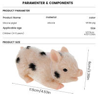 Muñeco De Silicona De Cerdo Miniatura 6 Pulgadas Realista Juguete De Cerdo Lechuzo Interesante Set De Muñeco De Cerdo Silicona Completo - details 9