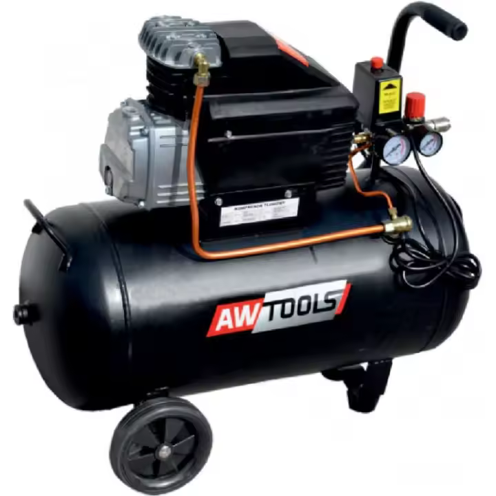 Awtools compresor de aceite fl-50l rendimiento 245l/min. depósito de 50 litros - 1