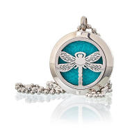 Viva Esencia – Collar colgante de bisutería elegante con medallón grabado y compartimento interior | Diseño original tipo relicario vintage para looks bohemios o espirituales | Ideal como regalo artesanal y decorativo - details 1
