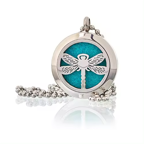 Viva Esencia – Collar colgante de bisutería elegante con medallón grabado y compartimento interior | Diseño original tipo relicario vintage para looks bohemios o espirituales | Ideal como regalo artesanal y decorativo - 1