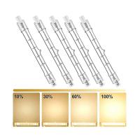 Paquete de 5 bombillas halógenas lineales R7s 118mm 300W 230V, lámpara halógena regulable para Construcción Wo[C] - details 2
