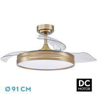FABRILAMP - Ventilador de techo Mini Micenas de 48W 107cm - ¡Ideal para elegancia y comodidad en tu hogar! - details 0