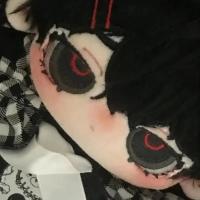 Muñeca De Peluche Melancólica De 20 Cm Juguete De Cosplay Anime Suave Para Niños Regalo De Navidad Personalizable Vestible - details 5