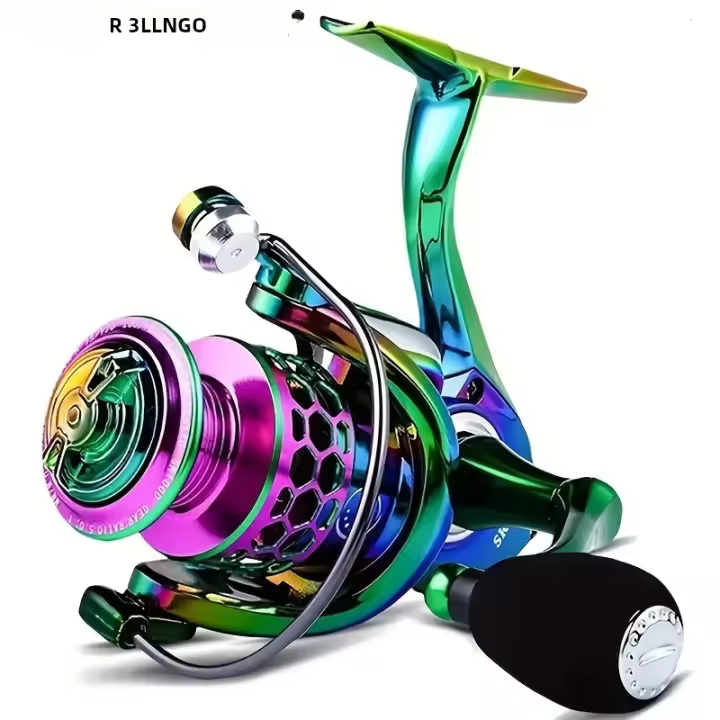 Carrete De Pesca Spinning BILLINGS SK 1000-6000 Serie Ratio De Engranajes 5.0:1/4.7:1 22LB Max Drag Rocker Metálico CNC Para Agua Dulce Y Salada - 1