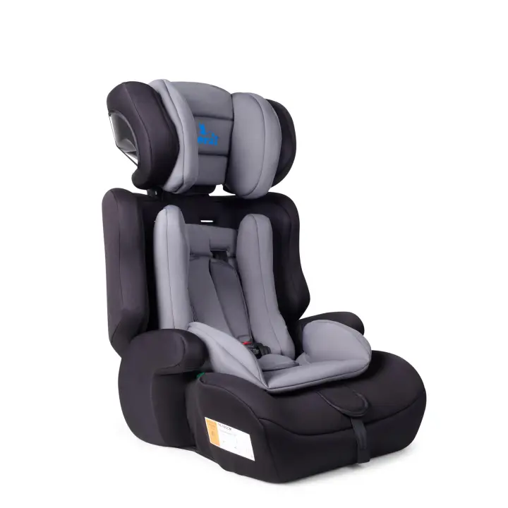 Toral Alzador Coche Niño - Silla Coche Grupo 1 2 3 i-Size - Desde 76-150 cm - Silla Coche Bebe - Elevador coche niño y niña - Silla bebe coche Modelo Gris - 1