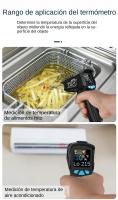 Termómetro Infrarrojo Digital No Contacto Con Imagen Láser Y Alarma De Luz LCD Medidor De Temperatura Y Humedad Pyrometer Hygrometer - details 2