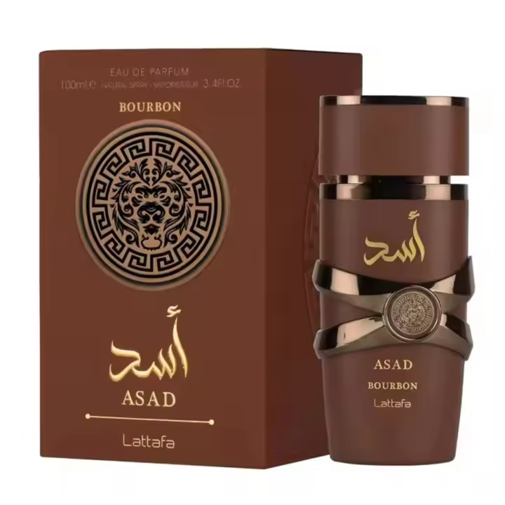 Lattafa Asad Bourbon Perfume ORIGINAL Árabe Fragancia para Hombre Eau de Parfum 100ml – Amaderado y Especiado, Larga Duración - 1