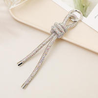 Llavero De Coche De Lujo Con Cadena De Rhinestones Accesorios Para Cámara Ccd Y Móvil Colgante De Moda Unisex Material Poliéster - details 3