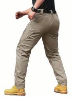 Pantalones Tácticos Multifuncionales Para Hombre Resistentes Al Desgaste Y Agua Ideales Para Senderismo Y Trabajo Al Aire Libre - details 4