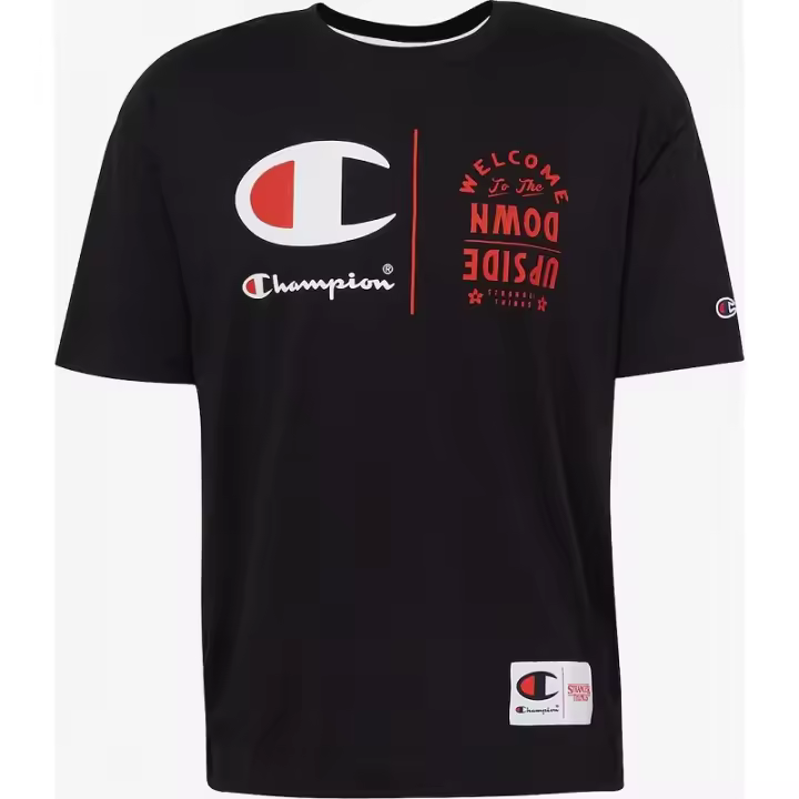 Camiseta Champion X Stranger Things Welcome Black - 1