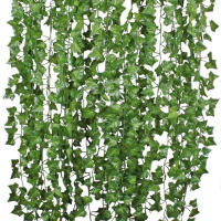 Guirnalda De Navidad Artificial De Seda Verde 210Cm Vino De Hojas Y Ramas Para Decoración De Hogar Bodas Y Baños Jardín - details 15