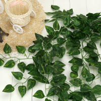 Guirnalda De Hojas De Planta Artificial Vine Colgante Para Decoración De Jardín Y Pared De Hogar Material De Rattan - details 6