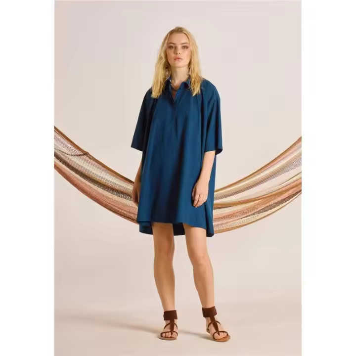Meme Road Vestido Corto Camisero - 1