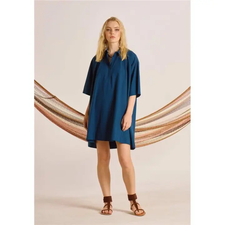 Meme Road Vestido Corto Camisero - 1
