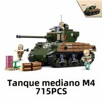 Bloques De Construcción De Tanque De Batalla Militar WW2 SLUBAN Para Niños Modelos De Vehículos Armados Regalo Para Jóvenes Y Adultos - details 8