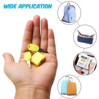 Paquete de 8 cerraduras con 2 llaves, cerradura pequeña para equipaje, mini cerradura para suites, cerradura con llave para mochilas, suites, taquillas escolares, Mu - details 2