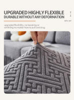 Cubierta De Sofá Jacquard Con Falda Desmontable Y Lavable Estirable Para Sala De Estar Cubierta De Silla De Accento COFÁTICO - details 6