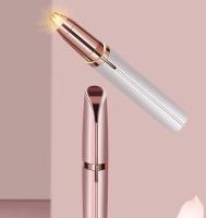 Afeitadora De Cejas Eléctrica Recargable Para Mujeres Mini Afeitadora Epilador Portátil En Forma De Pluma Cuchilla Para Rostro Material ABS - details 4