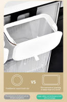 Basurero De Pared De 8/11L Con Tapa Resistente Al Agua Para Cocina Y Baño Basurero Estrecho Reciclable De ABS Montado En La Pared - details 5