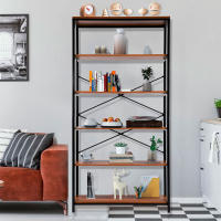 Estantería industrial Nyana Home | Diseño moderno y resistente | 5 baldas amplias | Optimización de espacio | Estilo versátil y decorativo | Medidas: 80x180x30 cm - details 0