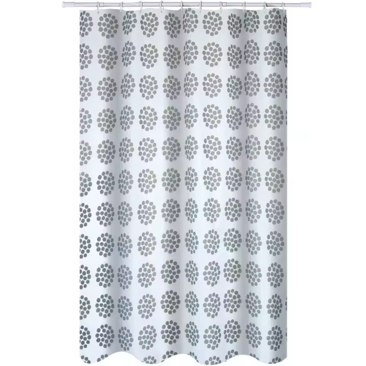 Cortina de baño premium MSV "Begonia" de poliester  en varios colores 180 x 200 cm - 1