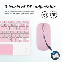 Teclado Bluetooth Sin Cable Con Touchpad Para iOS Android Windows Compatible Con iPad Samsung XIAOMI HUAWEI Tableta Teclado Inalámbrico Multifuncional - details 2