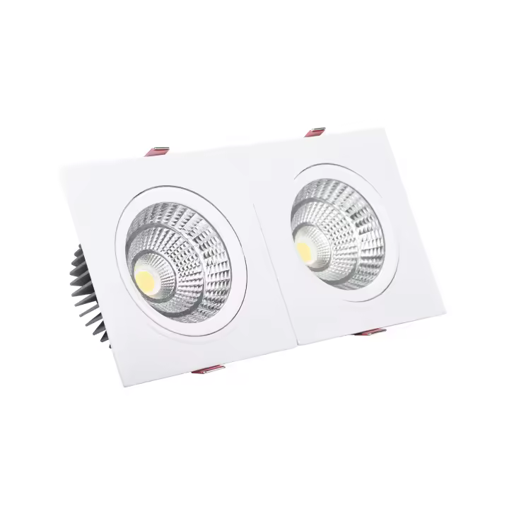 Ledkia Foco Downlight LED 20W Rectangular Madison Corte 205x90 mm 3000K Blanco Cálido - 1