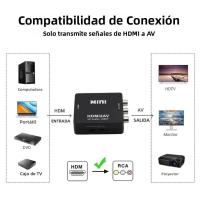 TABLLYUGE Convertidor De HDMI a AV RCA 1080P Compatible Con USB Soporte NTSC PAL Para PC HDTV Proyector Adaptador HDMI2AV - details 0