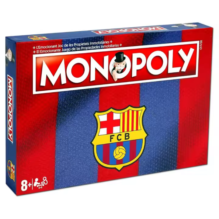 Monopoly FC Barcelona juego de mesa bilingüe castellano y catalán Hasbro - 1