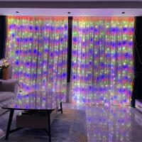 Luces De Cortina LED Con USB Y Control Remoto De 8 Modos Para Bodas Casas Fiestas Pared Ventanas Jardín Navidad Decoraciones - details 18