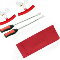 Juego De Herramientas De Mantenimiento De Neumáticos Con Cuchara De Acero Protector De Rueda Y Herramienta De Válvula Para Reparación De Coches Motocicletas Bicis - details 7