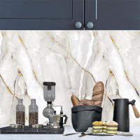 Papel Tapiz Autoadhesivo De Patrón De Mármol Para Decoración De Hogar Sala De Estar Comedor Cocina Resistente Al Aceite Decoración De Fondo - details 5