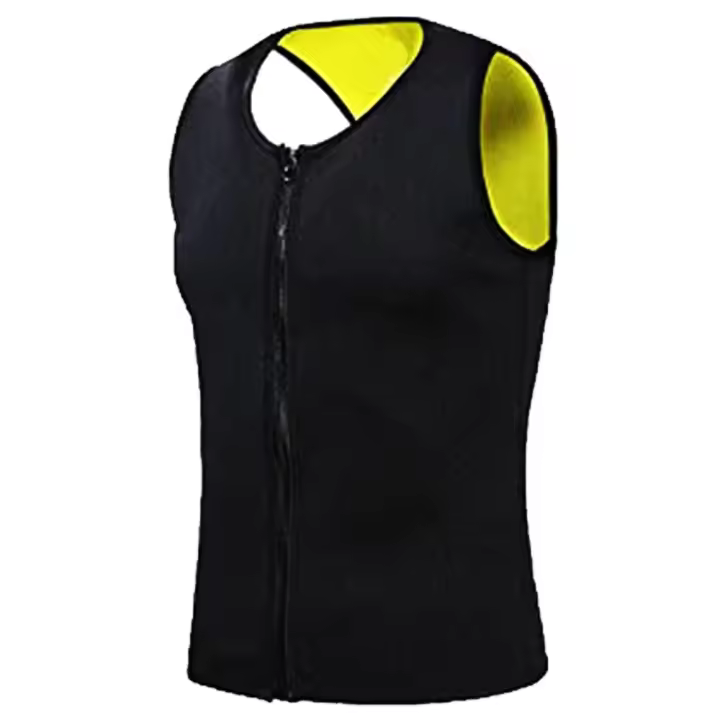 Chaleco De Sauna Para Hombres Entrenador De Cintura Sudadera Ajustador De Cuerpo Quemagrasa Top De Gimnasio Fitness Correas De Grasa - 1