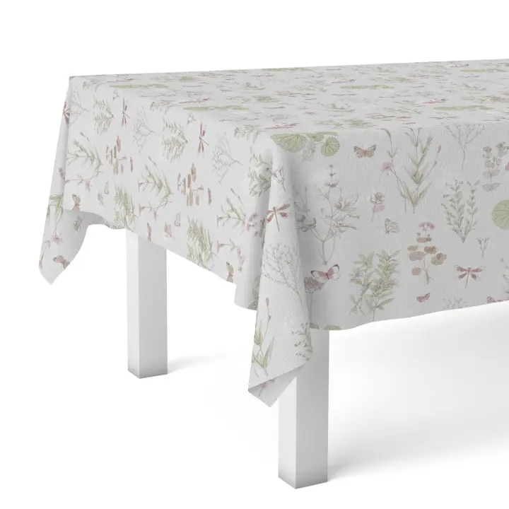 Valentia Home Mantel Hule PRADO | Mantel Estampado Antimanchas | Mantel Repelente de Agua | Mantel Protección Mesa | Mantel al Corte para Comedor o Cocina | Varios tamaños | Mantel Rectangular y Redondo al Corte - 1