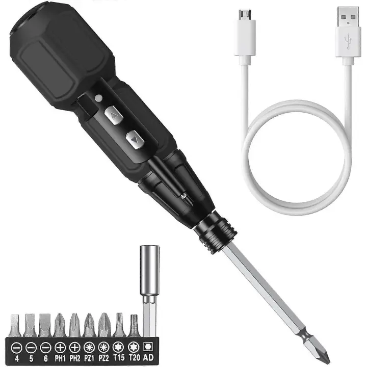 Electric Screwdriver Rechargeable Cordless Screwdriver with LED Light - 1
