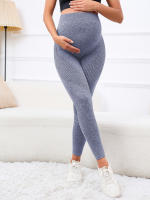 Pantalones De Barriga Alta Para Mujeres Embarazadas Leggings De Verano Y Primavera Con Soporte Para La Barriga De Alta Elasticidad Y Malla Finos - details 15