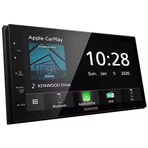 Pantalla Táctil de 6.8' con Radio y GPS - Receptor Multimedia DMX5020DABS para Coche con Bluetooth, Antena Dab+, Sintonizador Am/fm, Micrófono Manos Libres, 2 DIN y Ecualizador - Autoradio Kenwood - 1