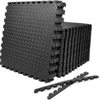 Fitness Puzzle para Suelos de Gimnasio 1.2cm/2cm  18/28/8PCS Set de Protección Goma Espuma Losas Caucho para Máquinas de Deporte, Alfombrilla Protector Expandible Tatami Tapiz Alfombra Colchonetas Pesas Gym - details 1