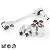 Llave De Eje Rápido Mini Doble Final Con Juego De Destornilladores Y Torque Hexagonal Herramienta De Desmontaje Mano - details 3
