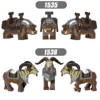 Bloques De Construcción DIY De Medievo Serie De Guerra Con Cuerno De Jabalí Y Oveja Montes De Enano Maligno Para Niños Juguetes Educativos Regalo - details 0