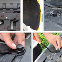 120PCS Clips De Coche Plásticos Con 6 Tamaños Populares Herramientas De Remoción De Terminales Y Parachoques Fijación De Cuerpo De Coche - details 7
