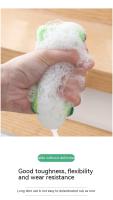 2pcs Esponjas De Limpieza De Algodón De Pulpa De Madera Para Lavado De Platos Y Limpieza De Cocina Cepillo Mágico Para Eliminar Manchas Fuertes - details 6