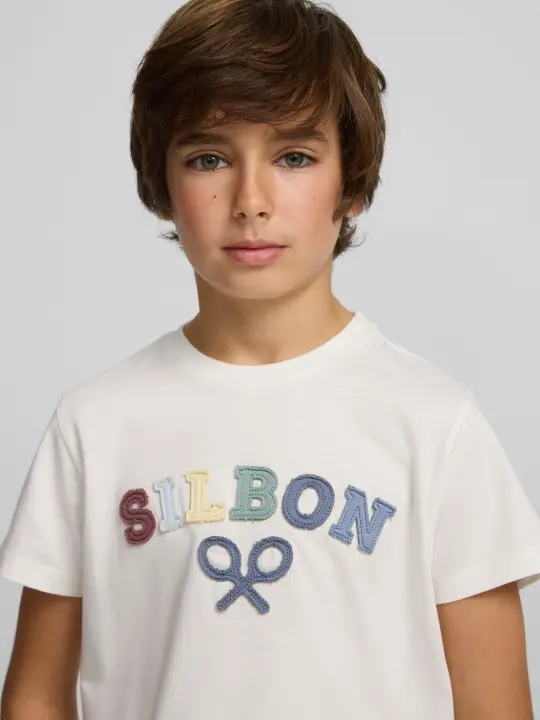 Silbon - Camiseta kids raqueta media multicolor - 1