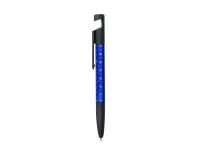 Lote de 20 Bolígrafos multifunción 7 en 1 de mecanismo giratorio color surtido negro y azul con soporte para dispositivo móvil, puntero, limpiador de pantalla, regla integrada en cuerpo cm y pulgadas-, destornilladores de punta plana y estrella tinta azul - details 5
