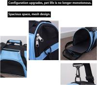 POWER Transportín para Mascotas con Lados Suaves para Perros y Gatos, Bolsa de Viaje Azul - details 1