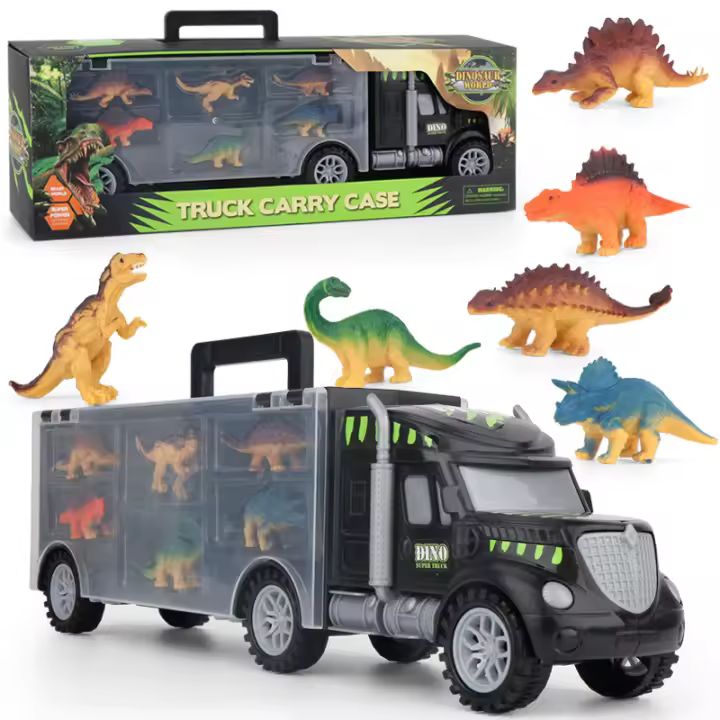 Contenedor De Coches De Modelos Para Niños Camión De Almacenamiento De Juguetes De Ingeniería Para Niños Regalo De Cumpleaños Para Boys - 1