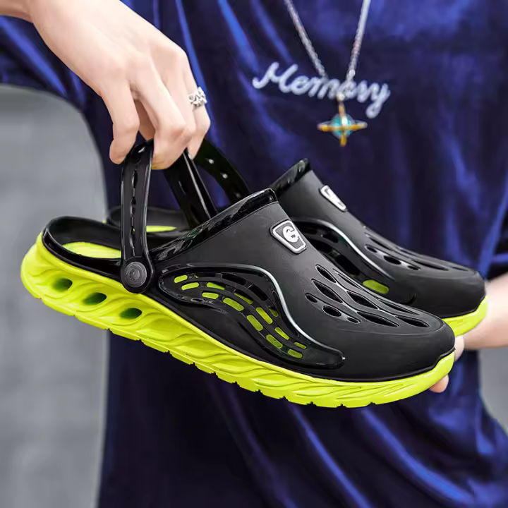 Sandalias Casuales Para Hombres Transpirables Cómodas Versátiles Zapatillas De Moda Antideslizantes Planas Para Hombres - 1