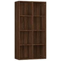vidaXL Estantería/Aparador contrachapada 66x30x130 cm Blanco, Negro, Roble Sonoma Mueble Almacenaje Estantería para Oficina, Estudio, Dormitorio Estantería/Librería/ mueble de Almacenamiento - details 5