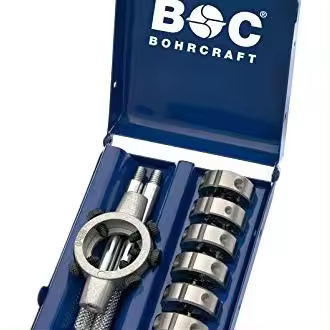 Bohrcraft 42001410007 - Bohrcraft Jg. terrajas 25x9 forma B HSS + volvedor, Mini-Box MSR8 // M3-M12 - 1