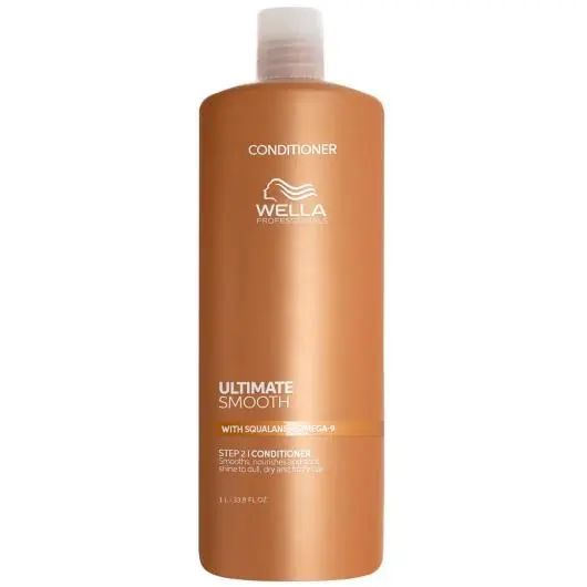 Acondicionador Ultimate Smooth cabello encrespado 1000ml Wella Professionals - 1